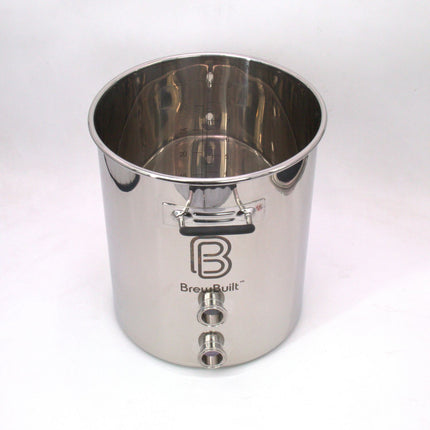 BrewBuilt® Brewing Kettle | 1.5" Tri-Clamp | Dual Port | Front/Back Handles - Bad Lid                                