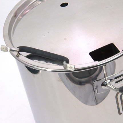 BrewBuilt® Brewing Kettle | 1.5" Tri-Clamp | Dual Port | Front/Back Handles - Bad Lid                                
