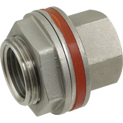 S/S Bulkhead 1/2" FPT x 1/2" FPT 