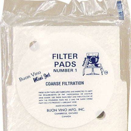 Buon Vino Mini Jet Filter Pads (3) - Coarse
