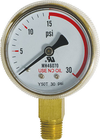 Gauge - Low Pressure (0-30 psi)