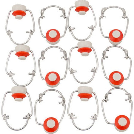 Pack of 12-EZ Cap Replacement Swing Top and Gasket 