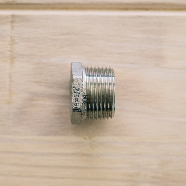 Reducer | 3/4 in MPT to 1/2 in FPT Bushing