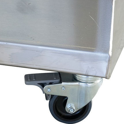 EnoItalia Wine Bottle Filler (Professional) - 6 Spout on Cart with Pump and Float Switch