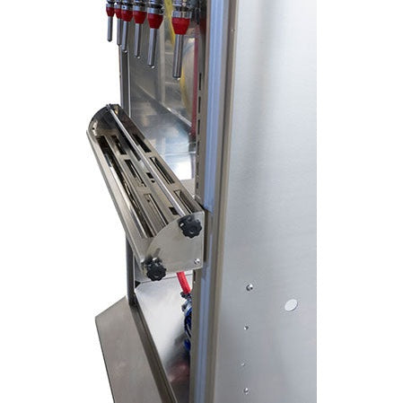 EnoItalia Wine Bottle Filler (Professional) - 6 Spout on Cart with Pump and Float Switch