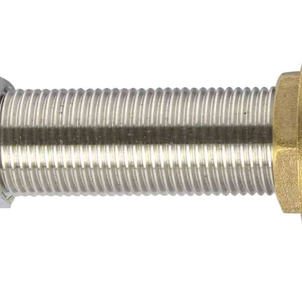 Intertap Faucet Shank - 4 in. Stainless Steel w/ nut and nipple