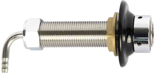 Intertap Faucet Shank - 4 in. Stainless Steel w/ nut and nipple