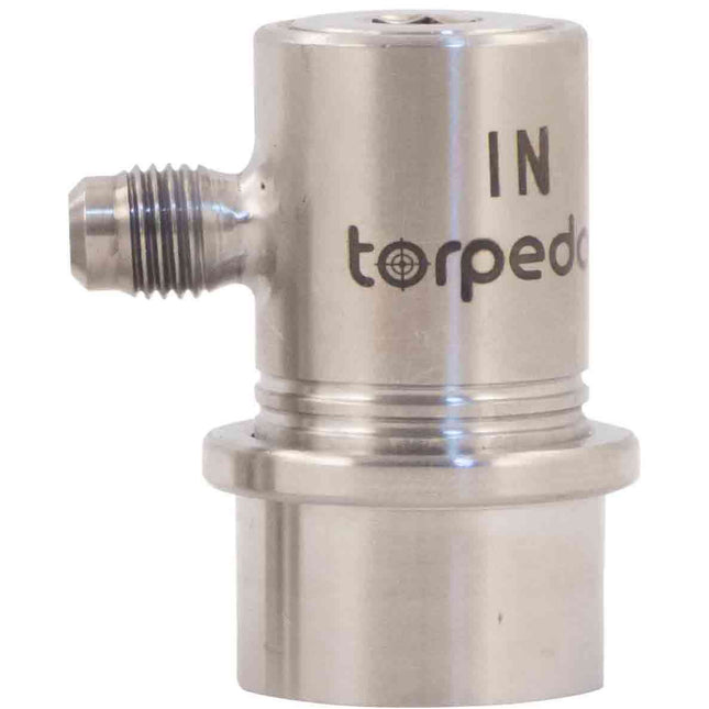 Torpedo Ball Lock Quick Disconnect (QD)  Gas In - Flared Stainless