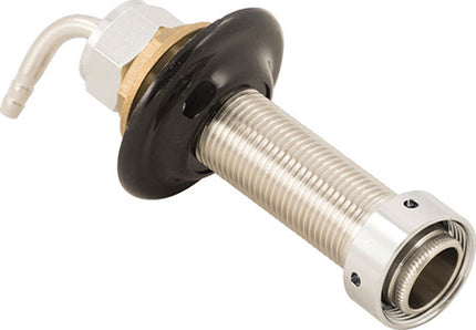 Intertap Faucet Shank - 4 in. Stainless Steel w/ nut and nipple