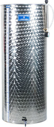 Marchisio Variable Volume Tank | Flat Bottom | Stainless Steel | Marbled Finish | 200L - Return