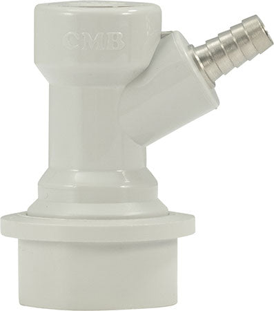 CM Becker - Ball Lock Quick Disconnect (QD) - Gas In (GRAY) - Barb