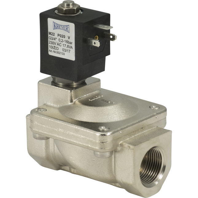 Solenoid Valve for Kreyer Fans - 230 v 3/4 in.