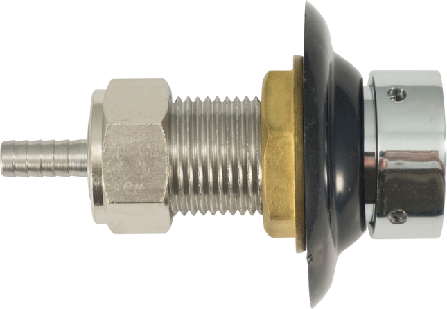 Faucet Shank - 2-1/8 in. Stainless with Nut & Nipple