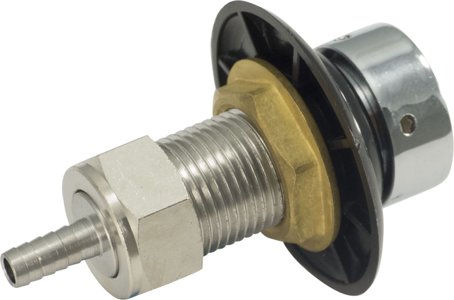 Faucet Shank - 2-1/8 in. Stainless with Nut & Nipple
