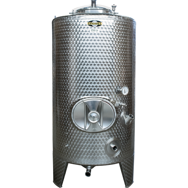 1250 l Speidel Sealed Tank with Manway, Top Hatch & Max Jacket