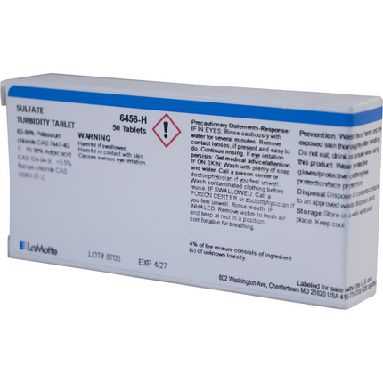 LaMotte Water Test Reagent - Sulfate Turb Tablets