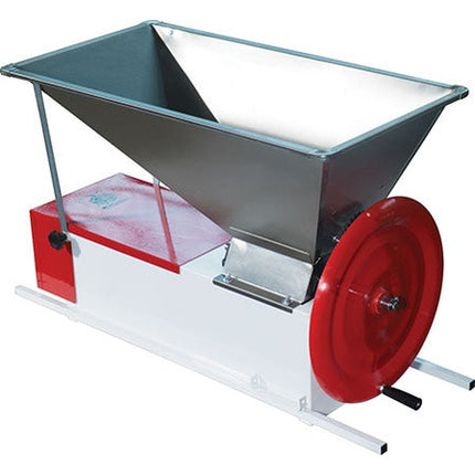 EnoItalia Manual Crusher Destemmer- S/S Bin, Agitator, & Flywheel - PLACEHOLDER