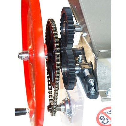EnoItalia Manual Crusher Destemmer- S/S Bin, Agitator, & Flywheel - PLACEHOLDER
