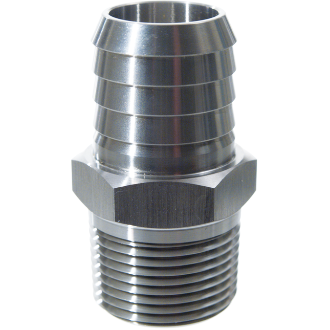 Stainless - 1 in MPT x 1 in Barb