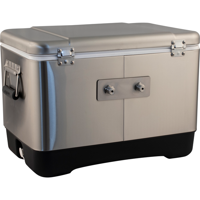KOMOS Stainless 2 Tap Jockey Box - Rear Entry