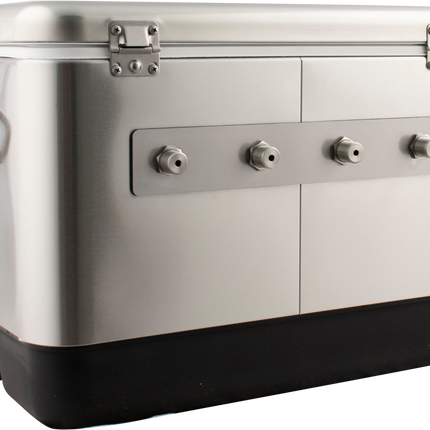 KOMOS Stainless 4 Tap Jockey Box - Rear Entry