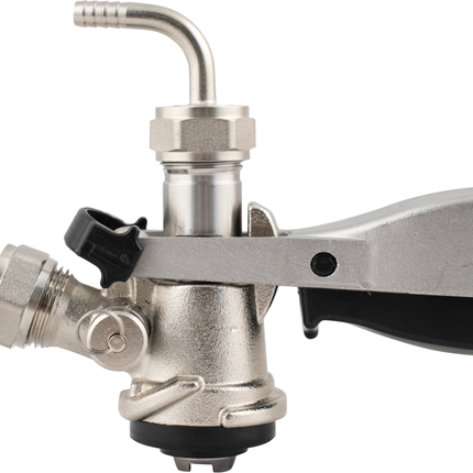 Tap - Stainless Steel Domestic D-Style Sanke Coupler With PRV (Economy) - Keg Coupler