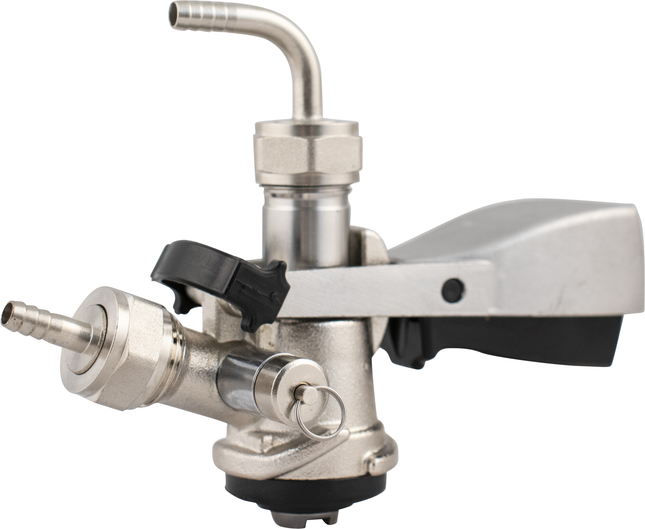 Tap - Stainless Steel Domestic D-Style Sanke Coupler With PRV (Economy) - Keg Coupler