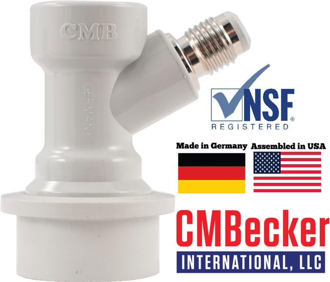 CM Becker - Ball Lock Quick Disconnect (QD) - Gas In (GRAY) - Flare