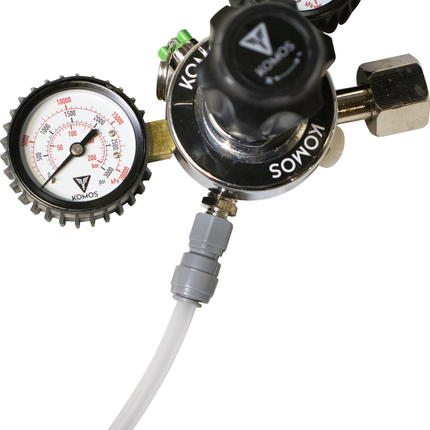 KOMOS Premium Dual Gauge CO2 Regulator - 60 psi