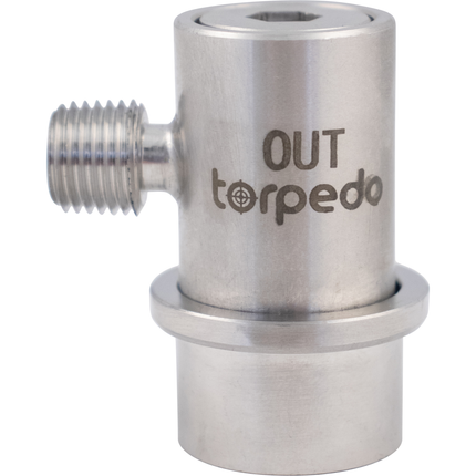 Torpedo Ball Lock Quick Disconnect (QD) Bev Out - 1/4" MPT Stainless