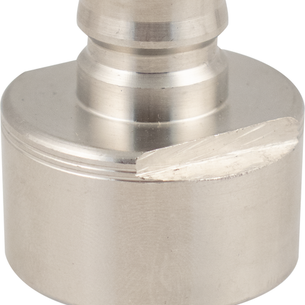 Carbonation & Line Cleaning Cap - Stainless - Ball Lock Quick Disconnect (QD) (Bev/Gas Compatible)
