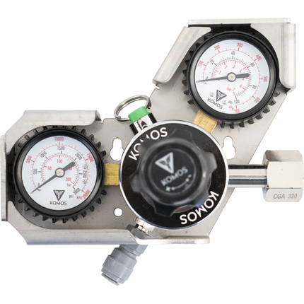 Gauge Cage for KOMOS Dual Gauge CO2 Regulator (D1077)