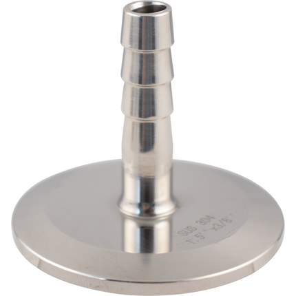 Stainless - 1.5 in. T.C. x 3/8 in Barb