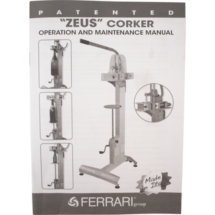 ZEUS Special 75 - Professional Manual Corker (Small to Large Format)