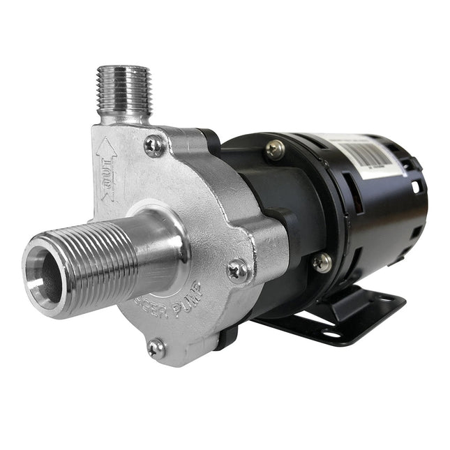 Chugger Pump - High Temperature Stainless Steel - X-Dry - Center Inlet Threaded