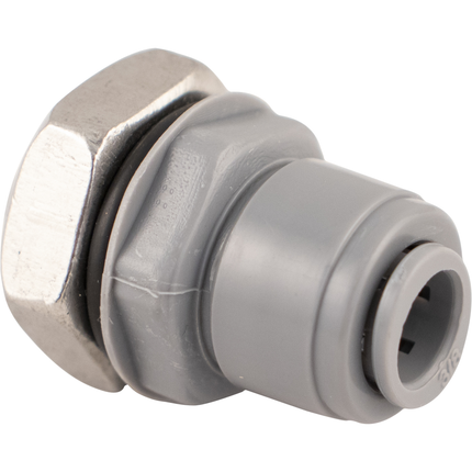 Duotight - 9.5mm (3/8) Bulkhead with 1/2 inch Male BSP and lock nut
