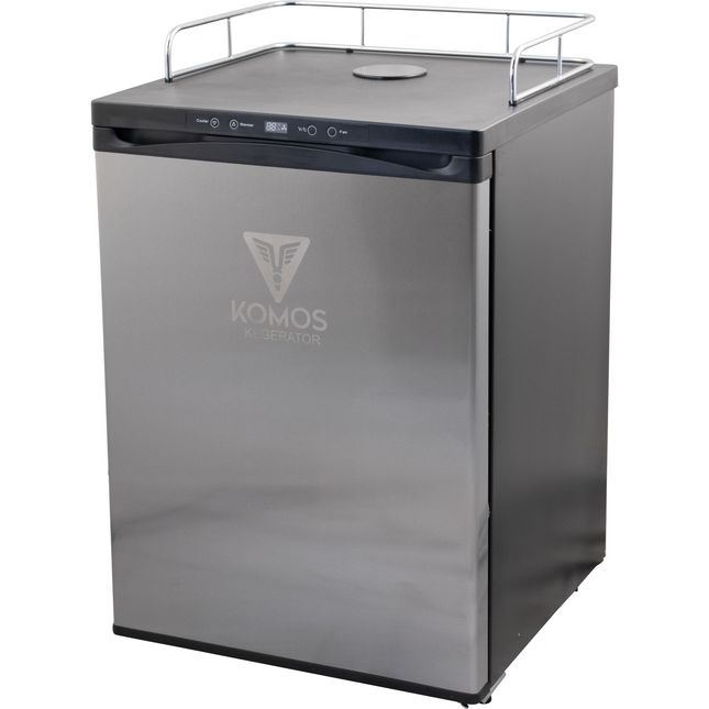 KOMOS® Kegerator | Digital Thermostat | Casters | Regulator | Fits 1 Half Barrel Keg or 4 Corny Kegs - Return
