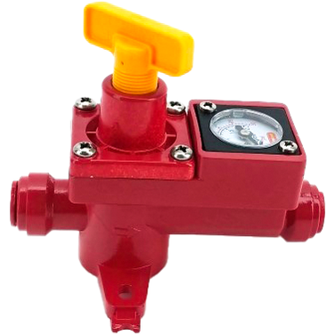 Blowtie 2 Diaphragm Spunding Valve - Adjustable PRV w/ Integrated Gauge (0-15 psi) - 8mm Duotight