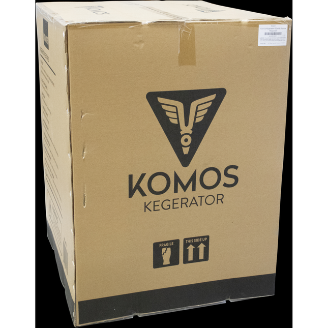 KOMOS® Kegerator | Digital Thermostat | Casters | Regulator | Fits 1 Half Barrel Keg or 4 Corny Kegs | No Tower - Scratch & Dent