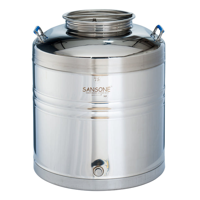 Sansone Stainless Fusti Tank - Eurowelded (Europa Model) - 75L
