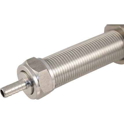 Faucet Shank - 4-1/8 in Stainless with Nut & Nipple