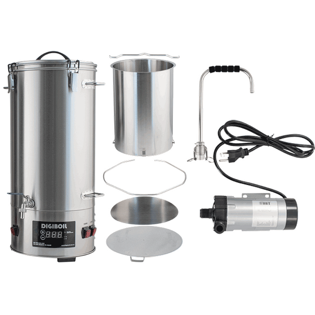 DigiMash w/ Pump Kit - DigiBoil 35L, Mash Upgrade and Recirculation Pump Kit - 110V
