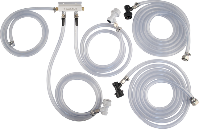 Komos Jockey Box Connection Kit - 2 Tap Ball Lock