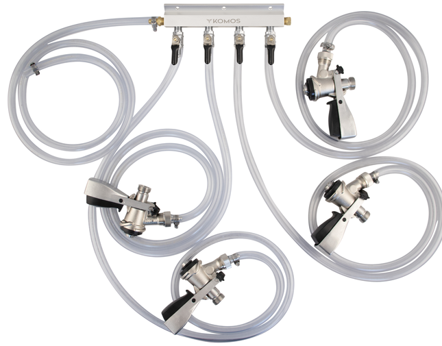 Komos Jockey Box Connection Kit - 4 Tap American Sanke D