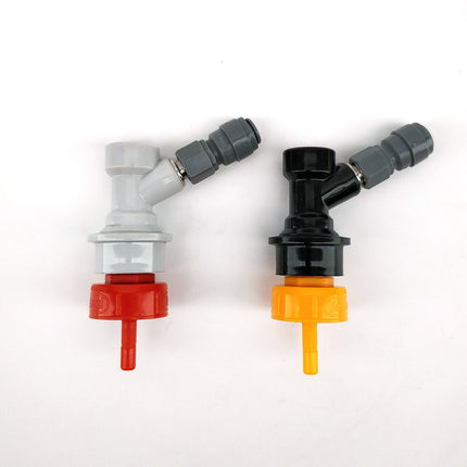Carbonation & Line Cleaning Cap - Ball Lock Cap - Yellow Plastic - Ball Lock Quick Disconnect (QD) (Bev/Gas Compatible)