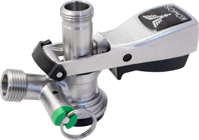 KOMOS Keg Coupler - D-Style Sanke Coupler with PRV (Stainless)