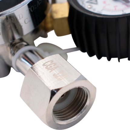 KOMOS Premium Dual Body CO2 Regulator - Three Gauge