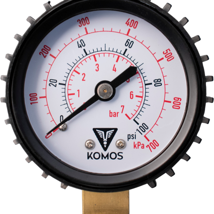 KOMOS Premium Dual Body CO2 Regulator - Three Gauge