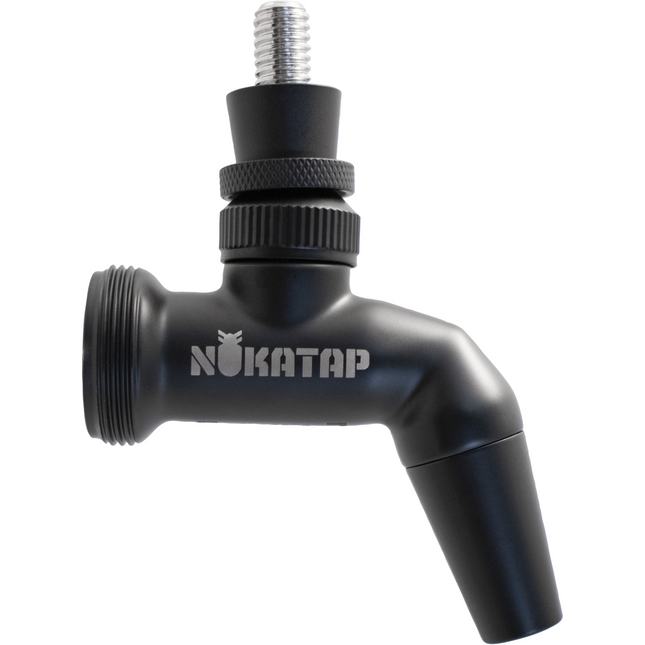 Nukatap Stealth Bomber Stainless Steel Faucet (Matte Black / Black Spout)
