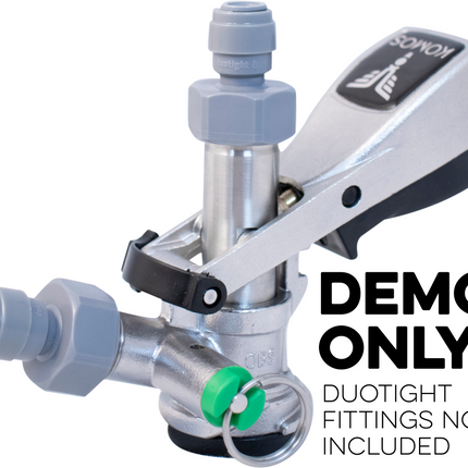 KOMOS Keg Coupler - D-Style Sanke Coupler with PRV (Stainless)